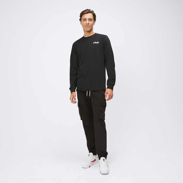 Koszulka męska FILA T-SHIRT TERRY LS fw23spm044000 kolor czarny