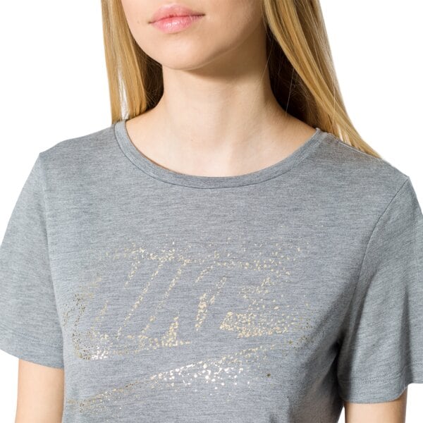Koszulka damska NIKE T-SHIRT LS W NSW ESSNTL TOP SS METLLIC 859733091 kolor szary