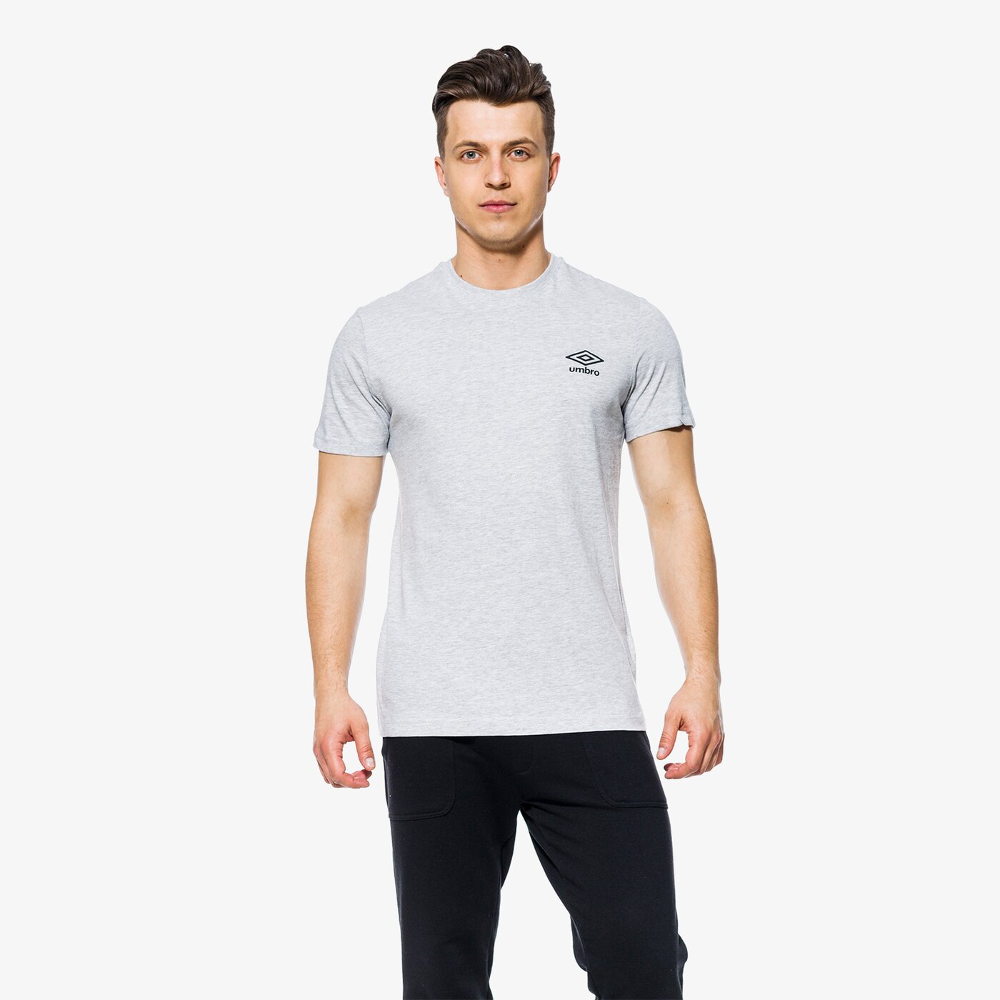 Koszulka męska UMBRO T-SHIRT DATE ul18tsm04001 kolor szary