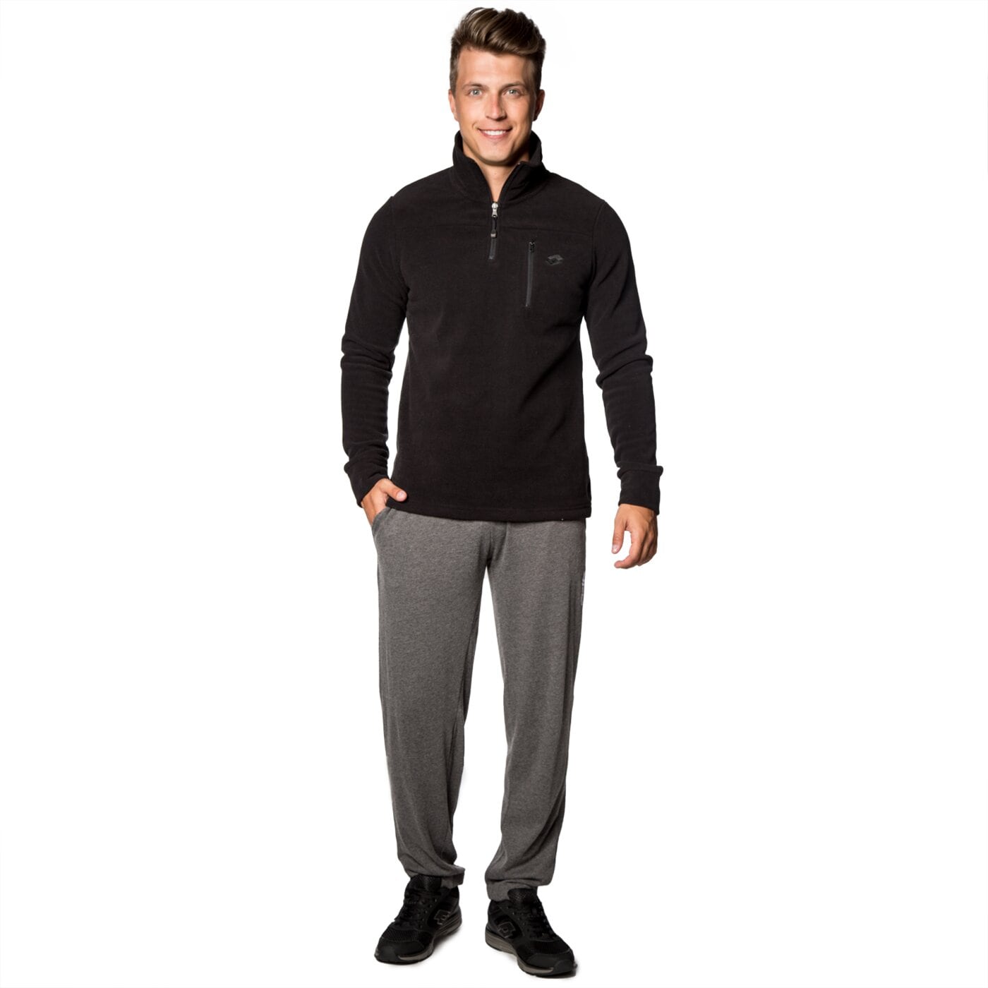 Bluza męska LOTTO POLAR SWEAT HZ JONAH r7686 kolor czarny