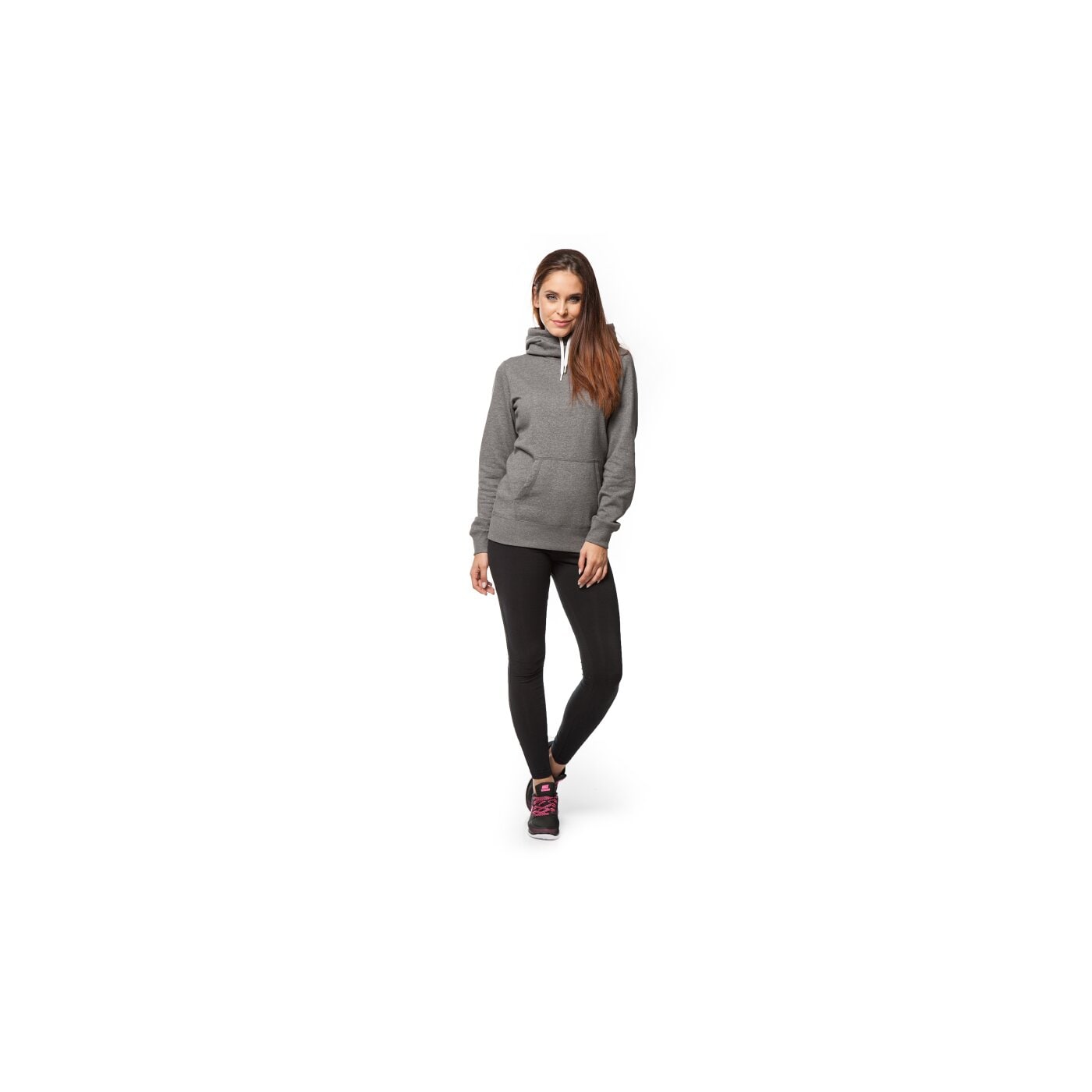 Bluza damska NIKE BLUZA CLUB FUNNEL HOODY 729297071 kolor szary