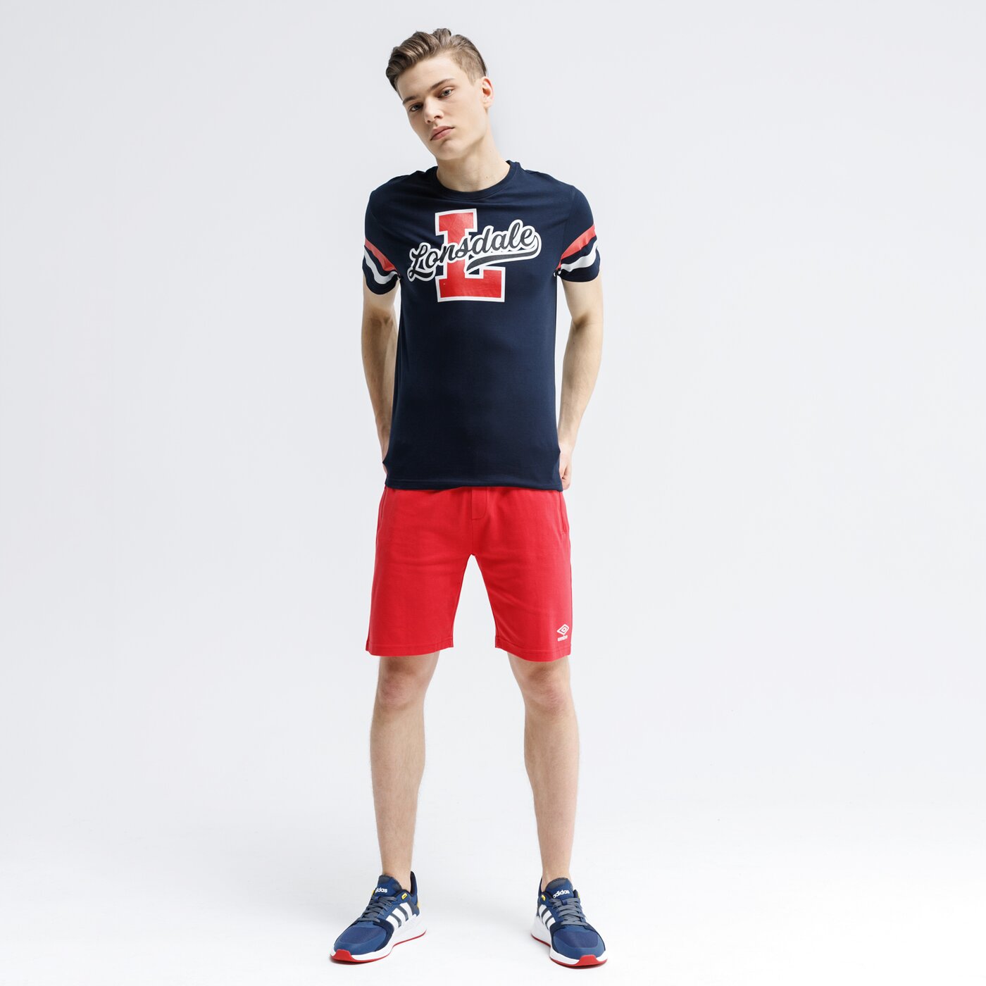 Koszulka męska LONSDALE T-SHIRT FRAMLINGHAM 115002-3076 kolor granatowy