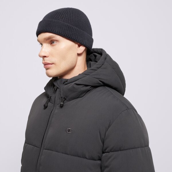 Kurtka zimowa męska CHAMPION KURTKA ZIMOWA HOODED JACKET 220347es503 kolor czarny
