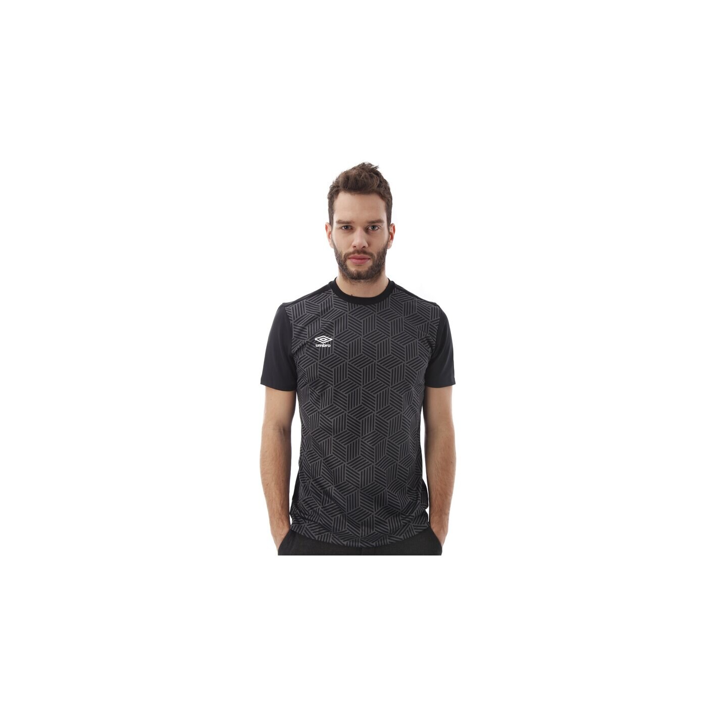 Koszulka męska UMBRO T-SHIRT NEO GRAPHIC TEE 62535ud88 kolor czarny