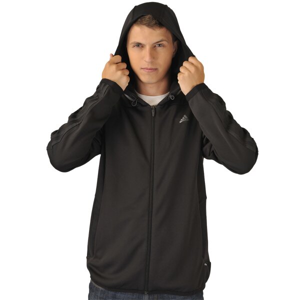 Bluza męska ADIDAS BLUZA   CLIMA365 FULLZIP HOOD v36274 kolor czarny