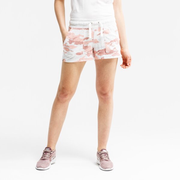 Spodenki damskie NIKE SZORTY W NSW GYM VNTG SHORT CAMO ao9180-697 kolor biały