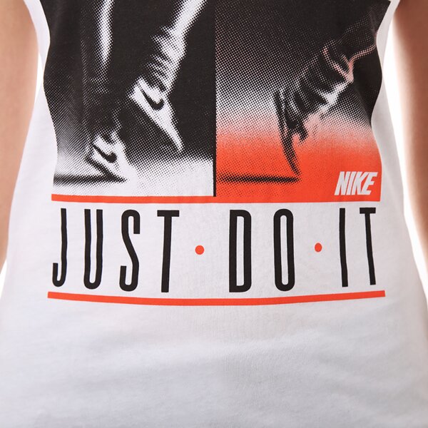 Koszulka damska NIKE T-SHIRT TEE-JDI LEG WARMERS 589566100 kolor biały