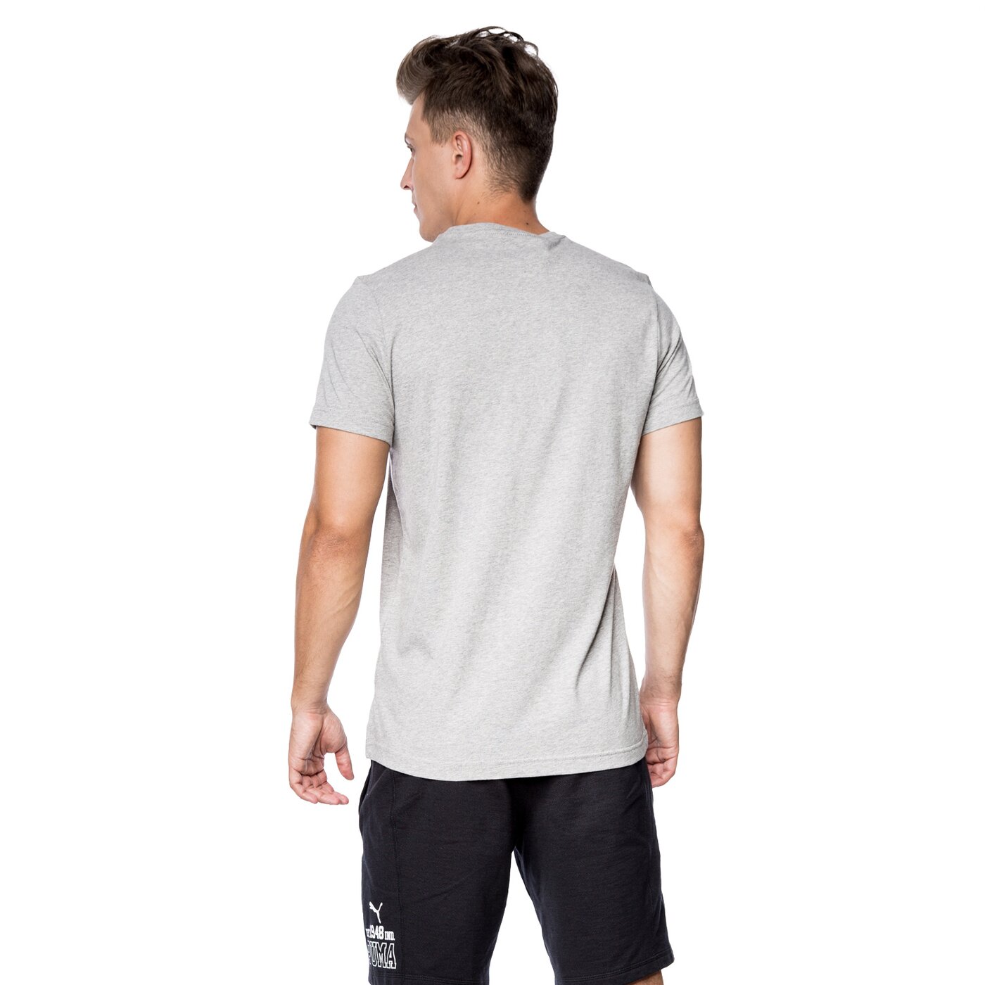 Koszulka męska ADIDAS T-SHIRT ESS LOGO ay7176 kolor szary