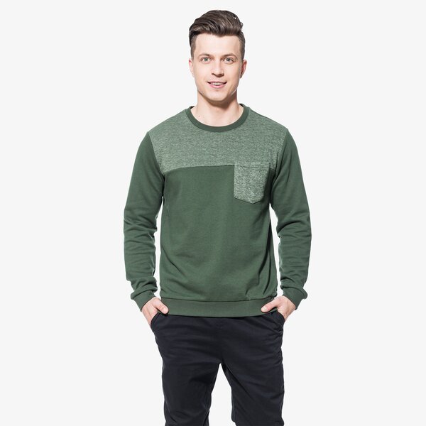 Bluza męska FEEWEAR BLUZA LOUIS fw18blm19001 kolor zielony