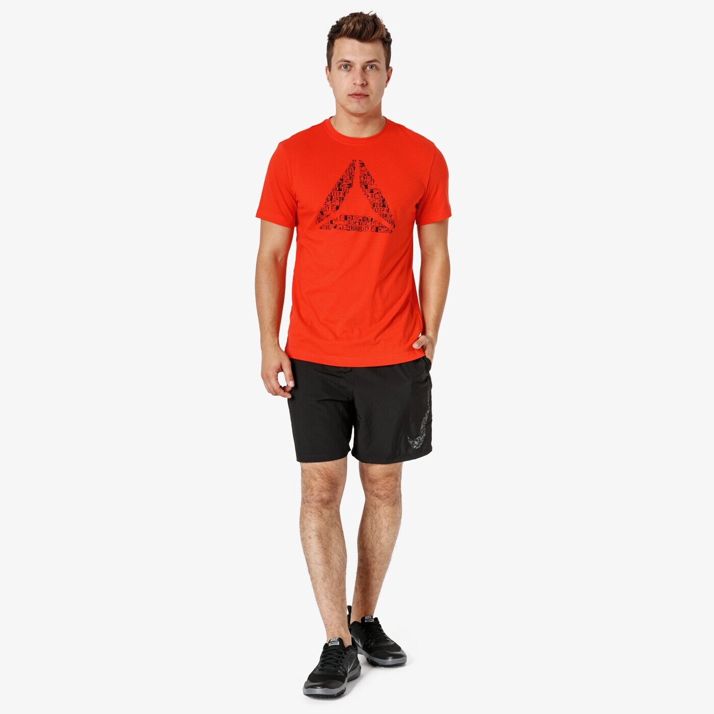 Koszulka męska REEBOK T-SHIRT SS GS OPP MANTRA DELTA TEE dh3769 kolor pomarańczowy