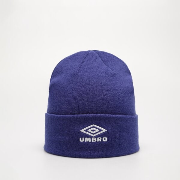 Czapka zimowa damska UMBRO CZAPKA ZIMOWA LIFESTYLE LOGO BEANIE 66355u-7an kolor niebieski