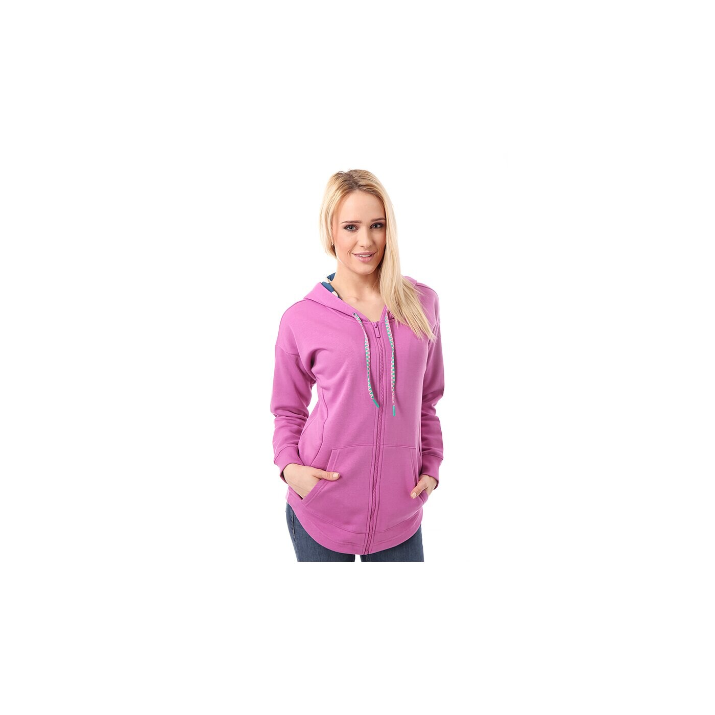 Bluza damska ADIDAS BLUZA NAT HOODED TT f79370 kolor fioletowy