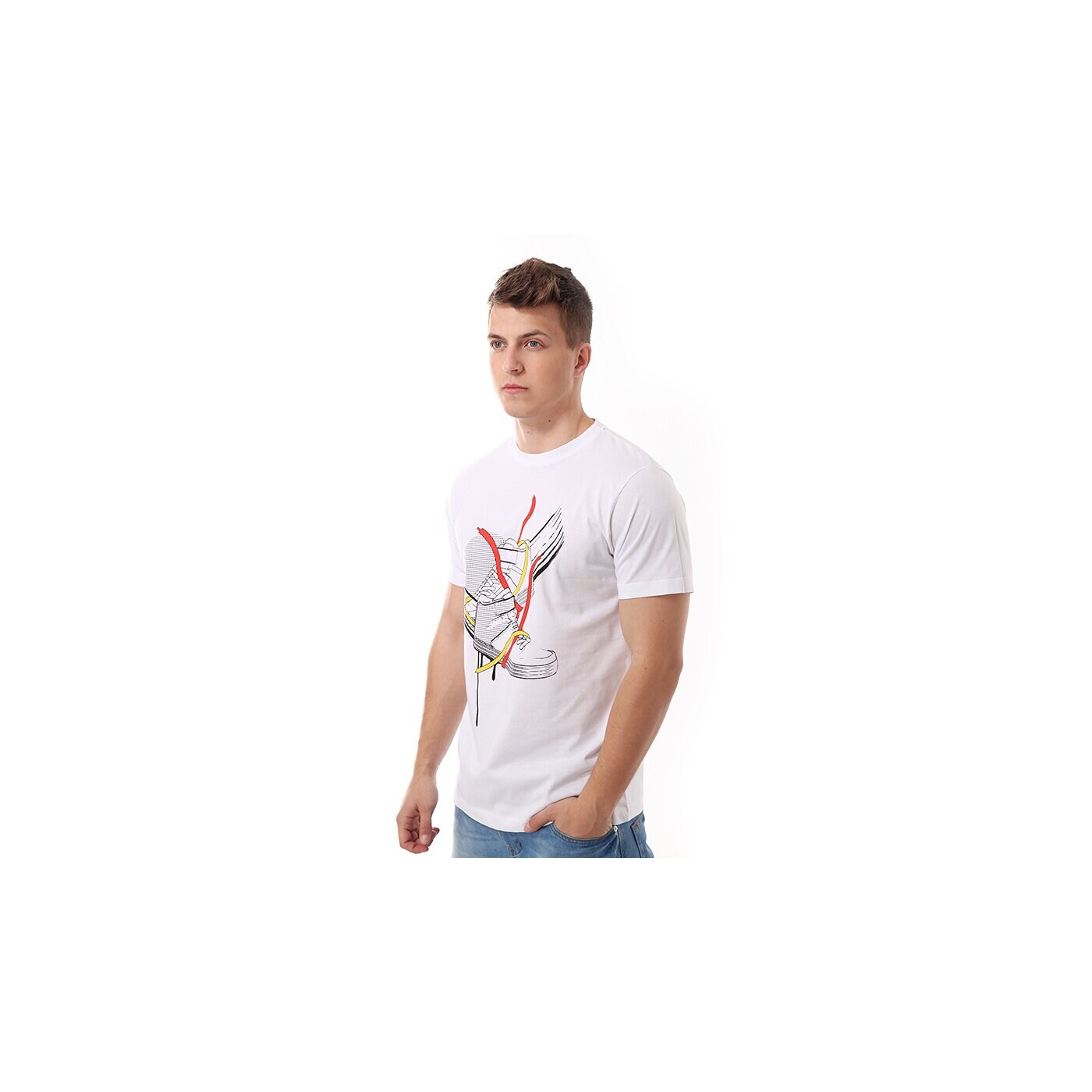 Koszulka męska CONFRONT T-SHIRT PABIANNO cf14tsmpr002 kolor biały