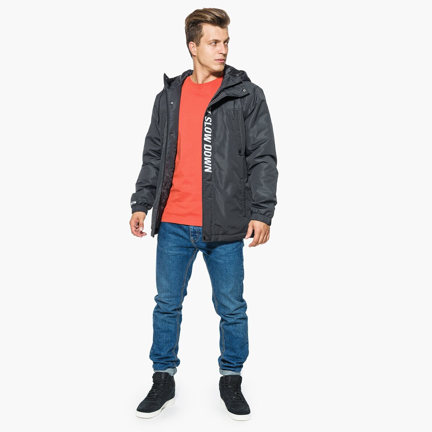 Kurtka zimowa męska UMBRO KURTKA LOMAN ul37kum20001 kolor czarny