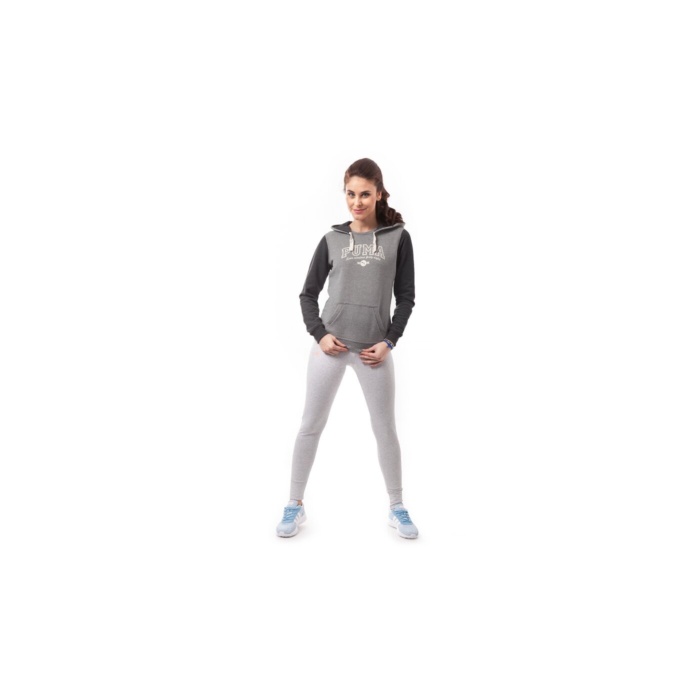 Bluza damska PUMA BLUZA STYLE ATHL HOODIE 83213904 kolor szary