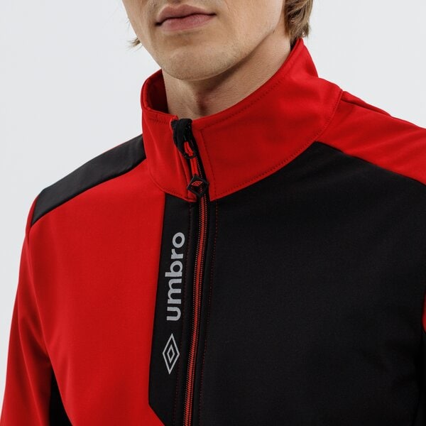 Kurtka zimowa męska UMBRO KURTKA SOFTSHELL REGIS ul321kum17002 kolor czerwony