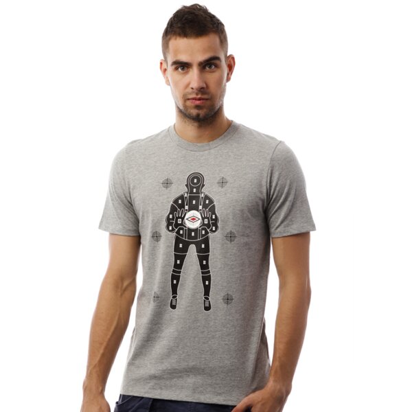 Koszulka męska UMBRO T-SHIRT TARGET MAN GRAPH TEE 61729u263 kolor szary