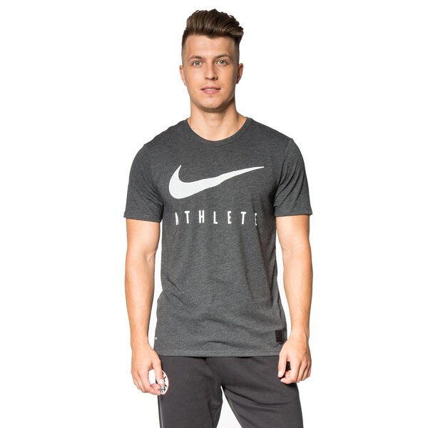 Koszulka męska NIKE T-SHIRT DB MESH SWOOSH ATHLETE 806377032 kolor szary