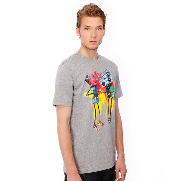 Koszulka męska NIKE T-SHIRT ROBOT DANCE 435016063 kolor szary