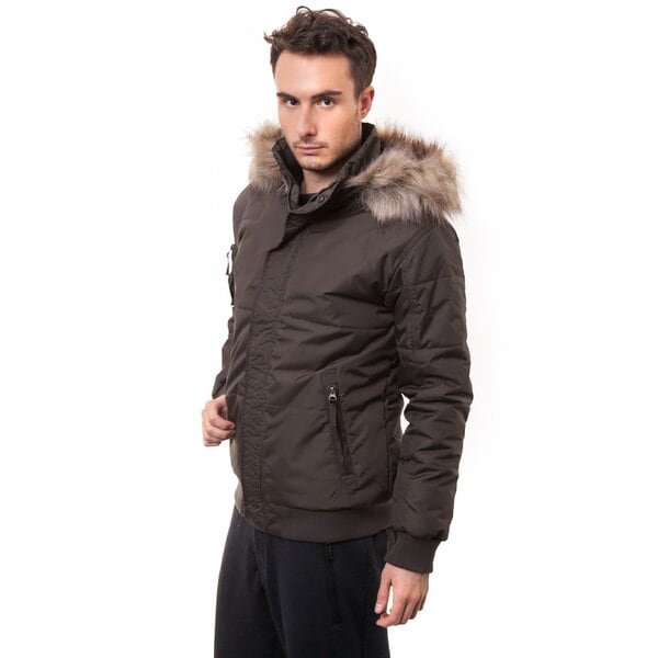 Kurtka zimowa męska CONFRONT KURTKA CAPE cf34kum05001 kolor brązowy