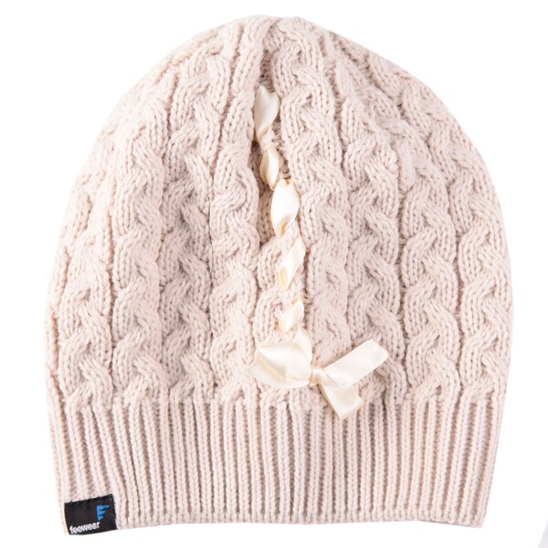 Czapka zimowa damska FEEWEAR CZAPKA Z BABY fwczd05a kolor beżowy