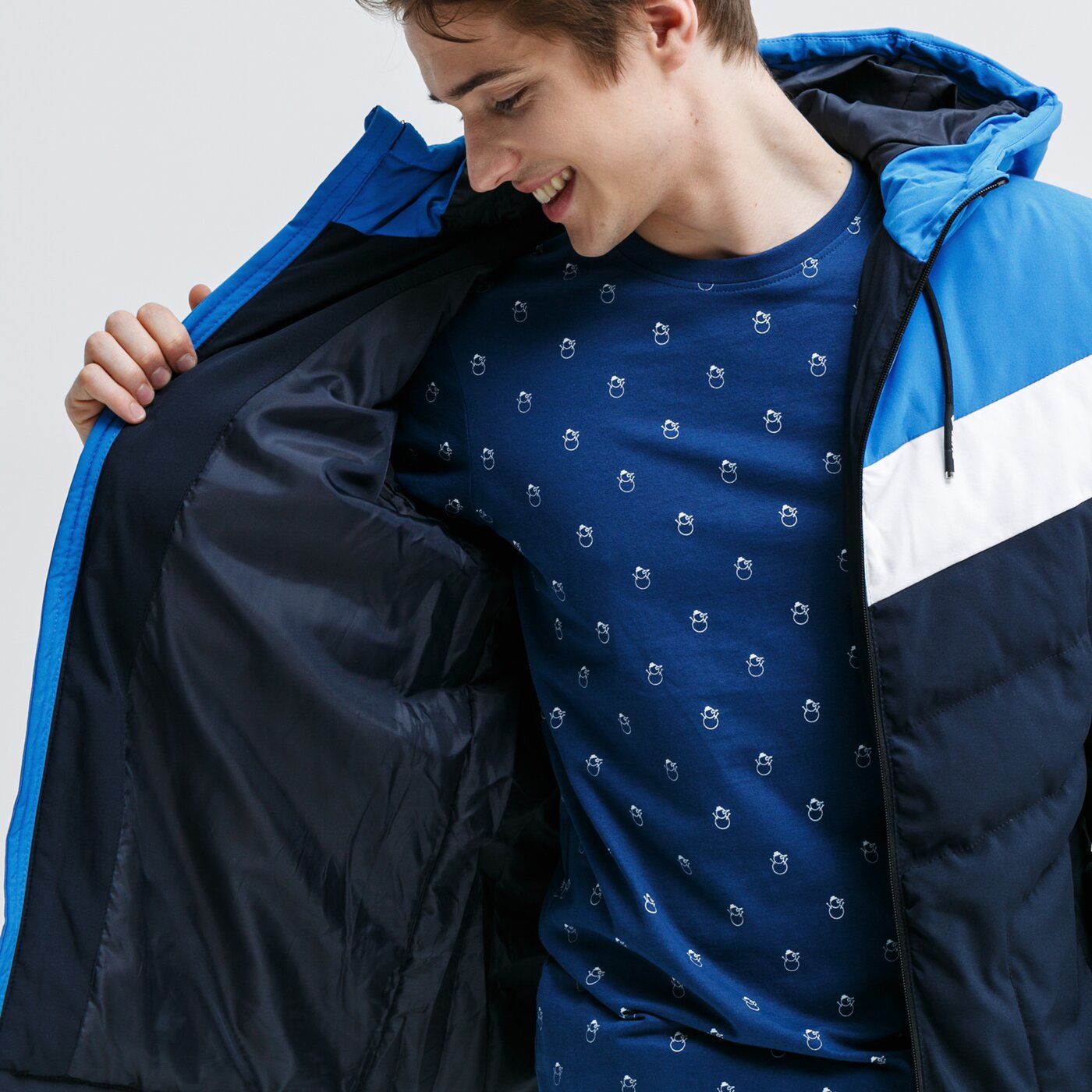 Kurtka zimowa męska LOTTO KURTKA ZIMOWA FALCO lo39kum13001 kolor granatowy