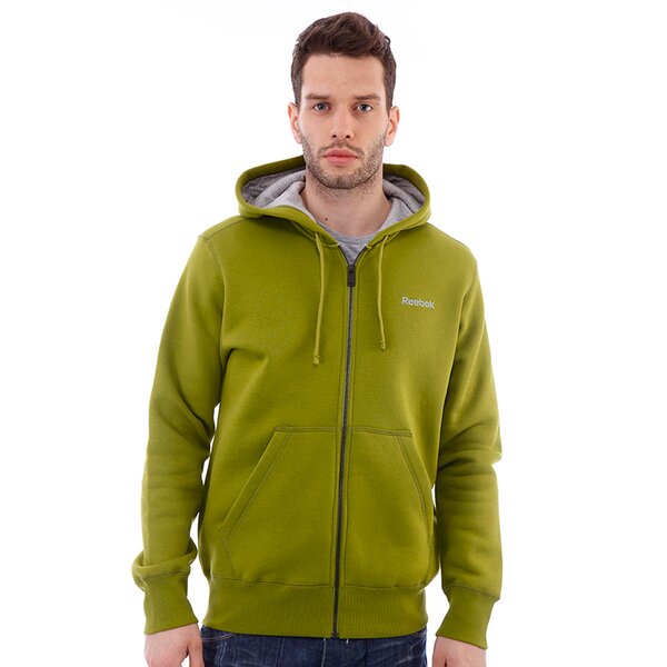 Bluza męska REEBOK BLUZA   EL FZ HOODIE z64248 kolor zielony