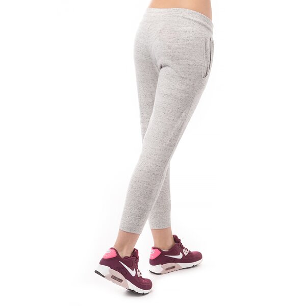Spodnie dresowe damskie NIKE SPODNIE GYM VINTAGE CAPRI 668933050 kolor szary