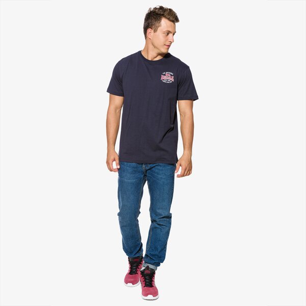 Koszulka męska LONSDALE T-SHIRT SS NAVY tsm17ld0163076 kolor granatowy