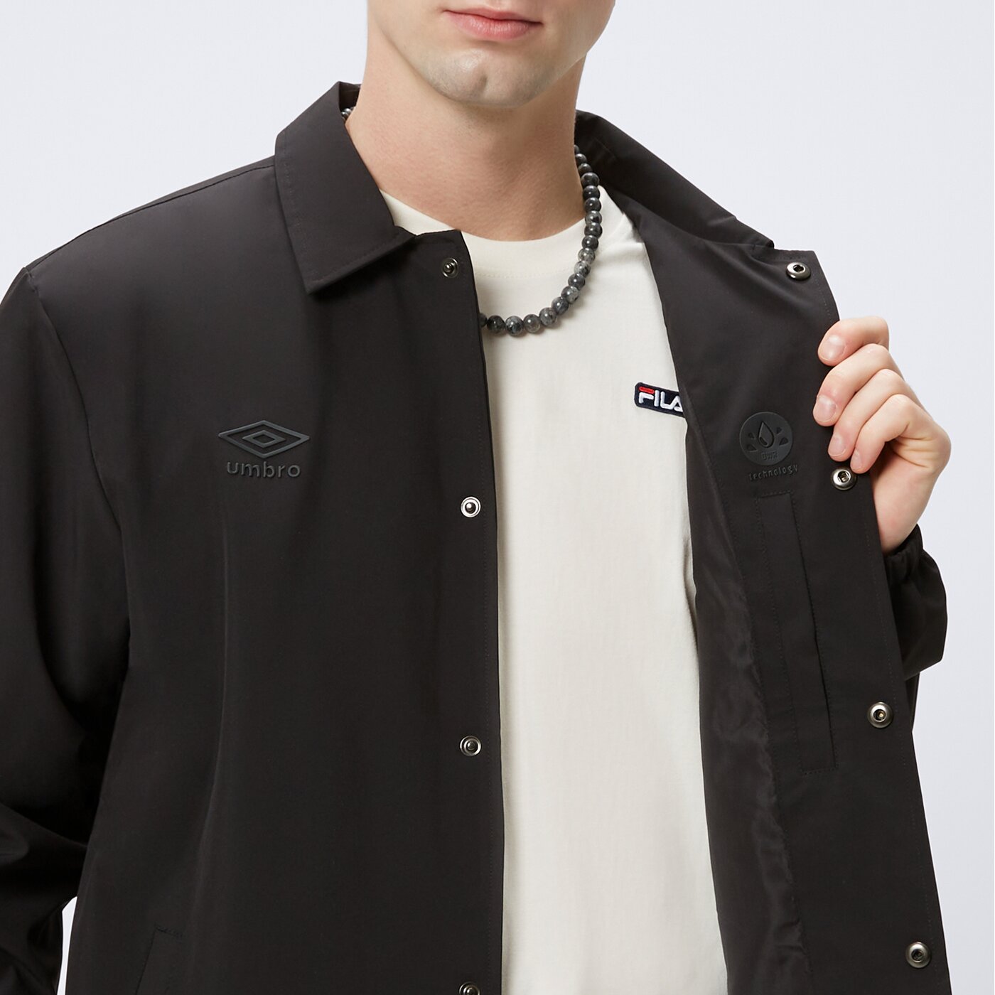 Kurtka przejściowa męska UMBRO KURTKA FOOTBALL CLUB S ul125kum04001 kolor czarny