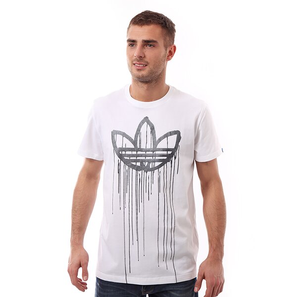 Koszulka męska ADIDAS T-SHIRT G ACTION DRIPS f80929 kolor biały