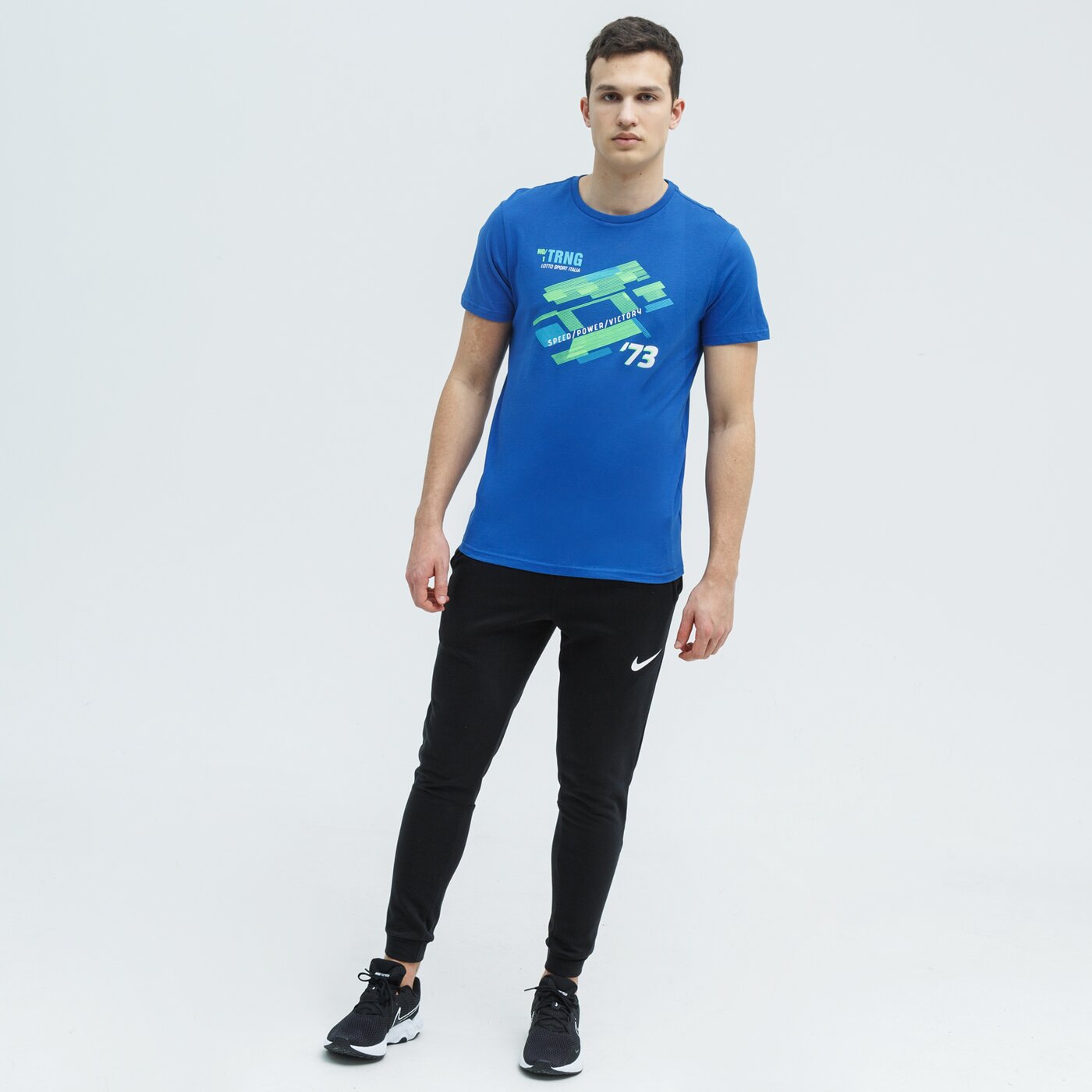 Koszulka męska LOTTO T-SHIRT OLIWO lo121tsm13002 kolor granatowy