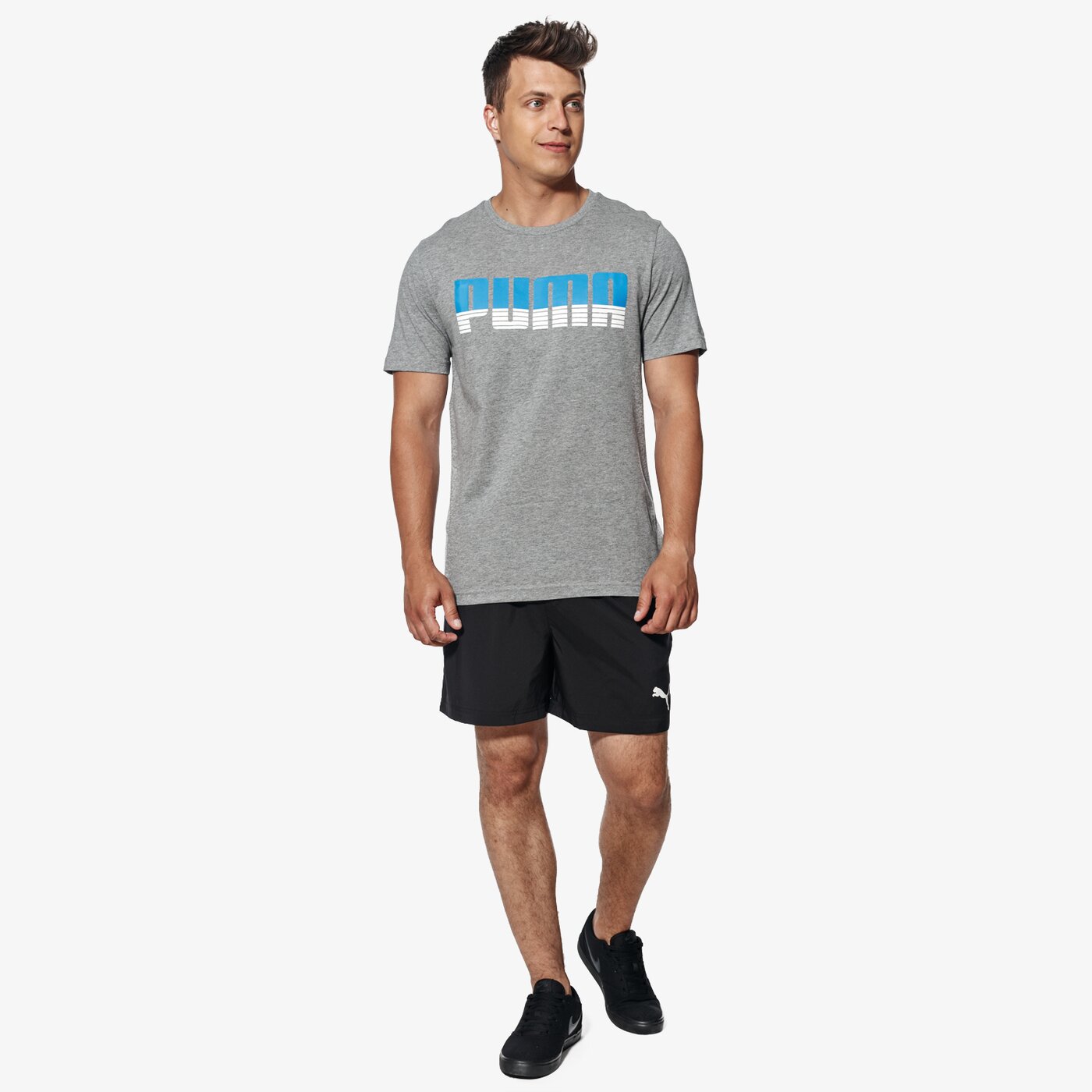 Koszulka męska PUMA T-SHIRT SS ACTIVE HERO 59504903 kolor szary