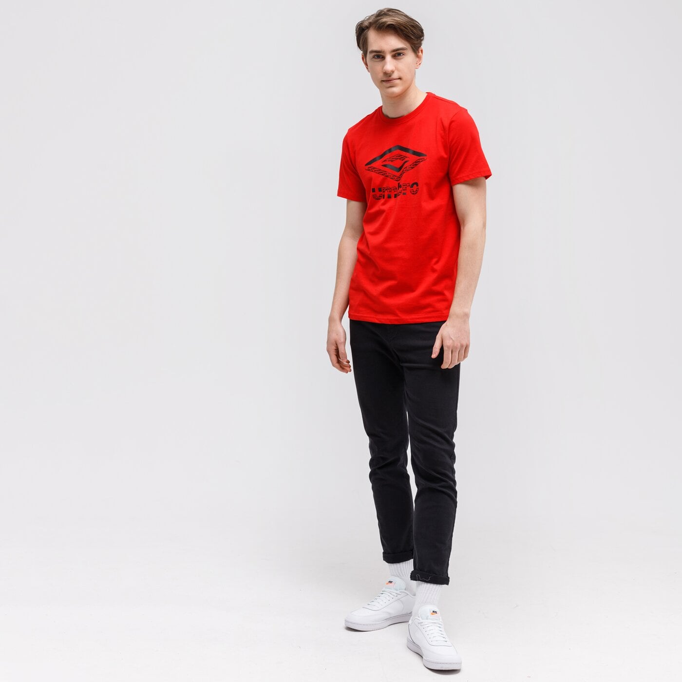 Koszulka męska UMBRO T-SHIRT JOCOB ul121tsm80002 kolor czerwony
