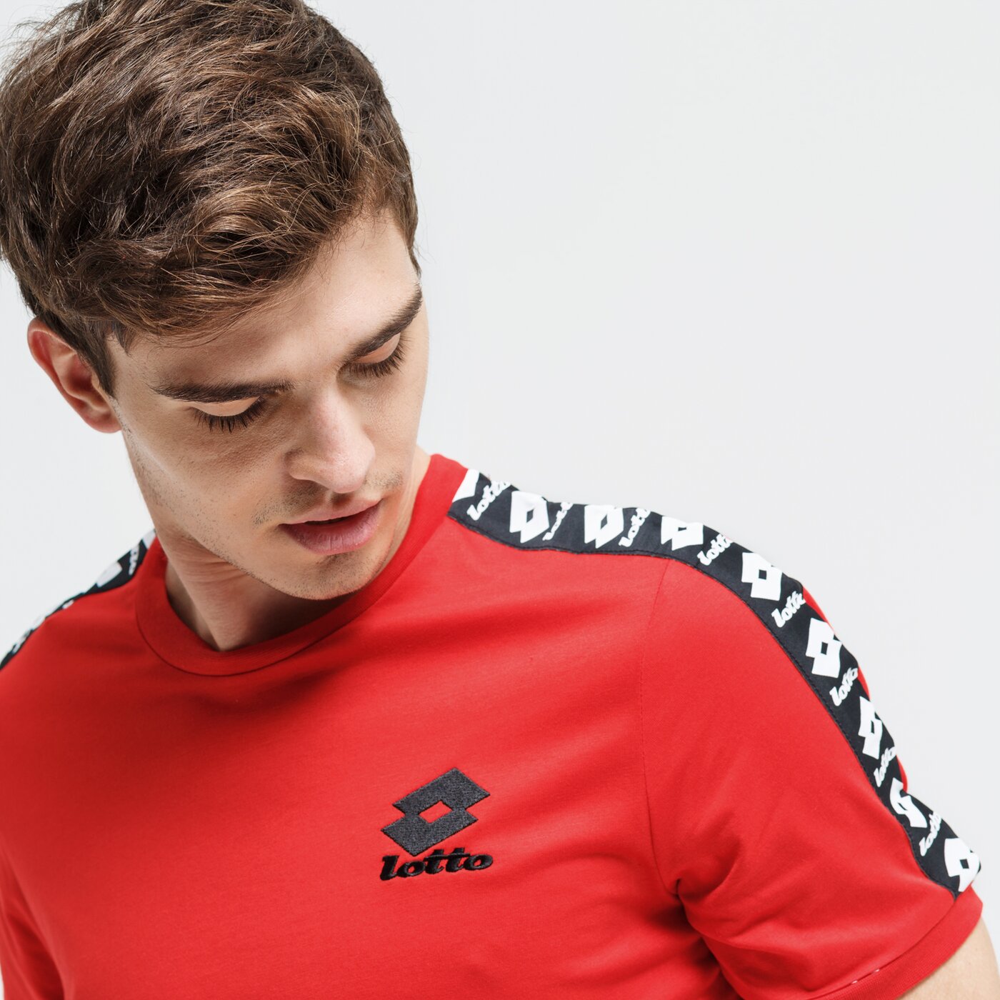 Koszulka męska LOTTO T-SHIRT SS ATHLETICA III JS 211756-0c4 kolor czerwony