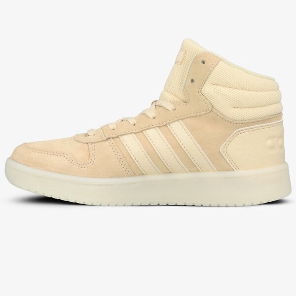 Buty sportowe damskie ADIDAS HOOPS 2.0 MID ee7894 kolor beżowy