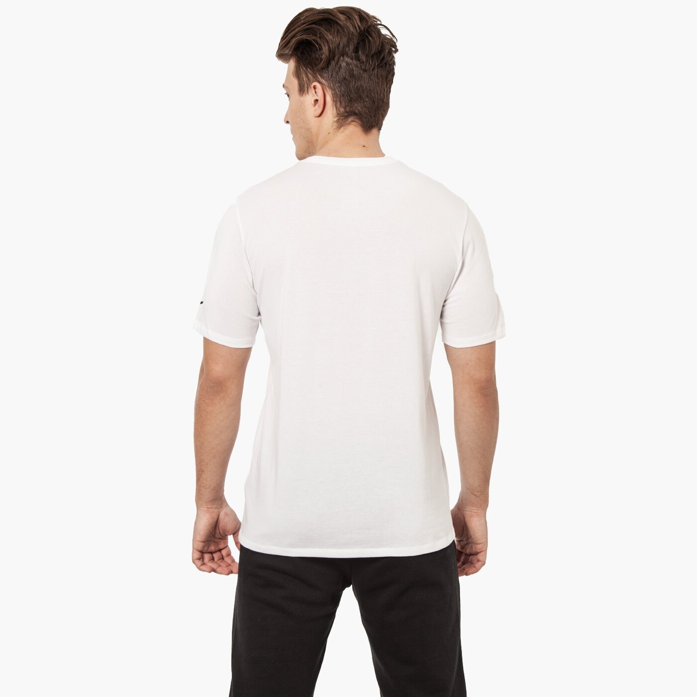 Koszulka męska NIKE T-SHIRT SS M NK DRY DF SW 834329100 kolor biały