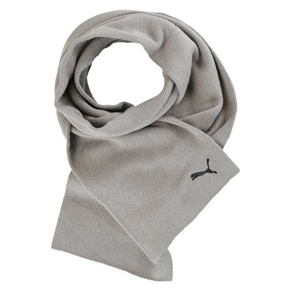  PUMA SZALIK FUNDALMENTALS KNIT SCARF 05212302 kolor szary