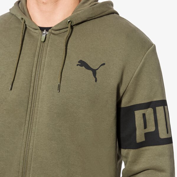 Bluza męska PUMA BLUZA REBEL FZ HOOD FL 59245514 kolor khaki