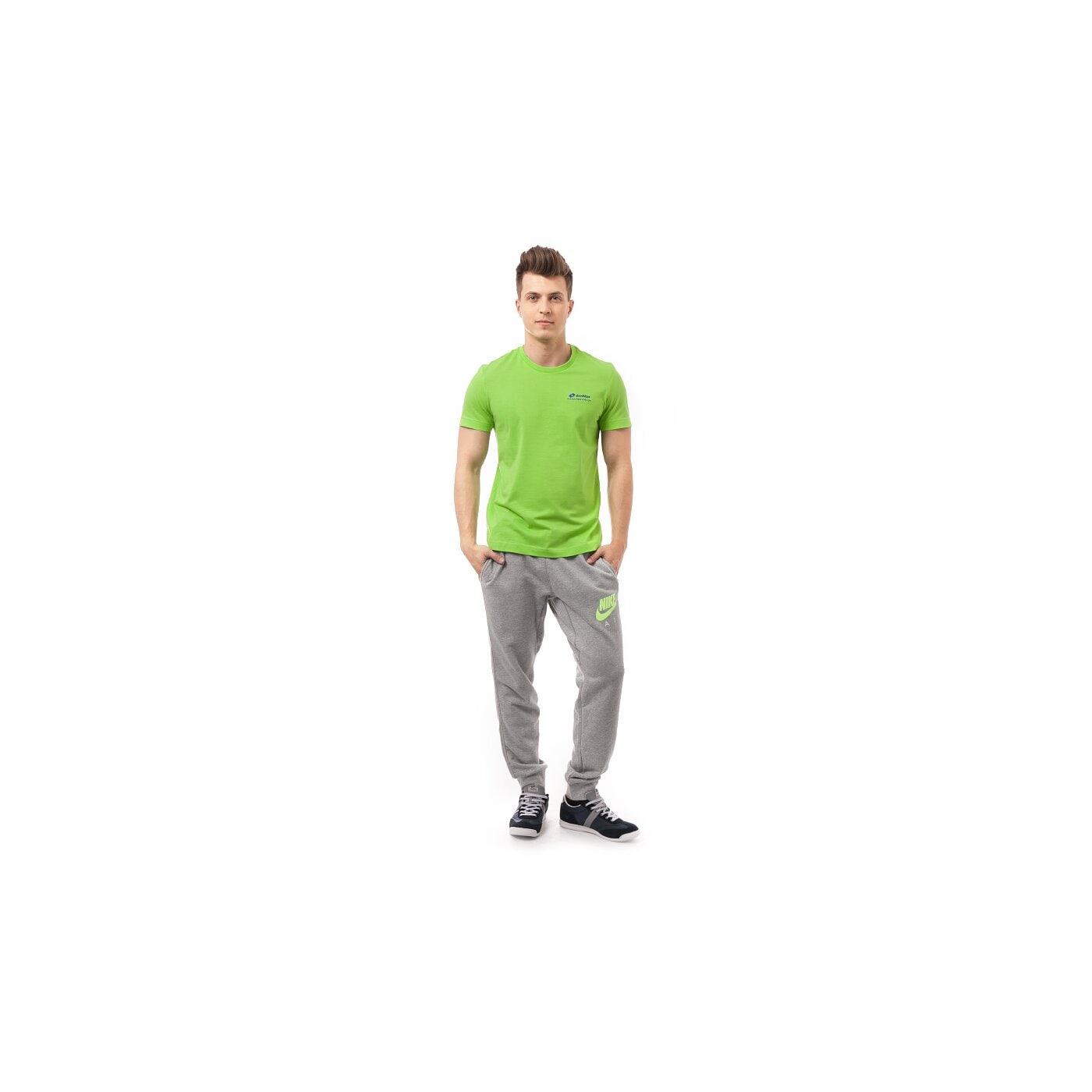 Koszulka męska LOTTO T-SHIRT BRETT BS r4617 kolor zielony