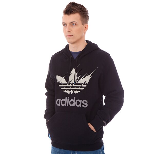 Bluza męska ADIDAS BLUZA   GRAPHIC PO HOOD z33144 kolor czarny