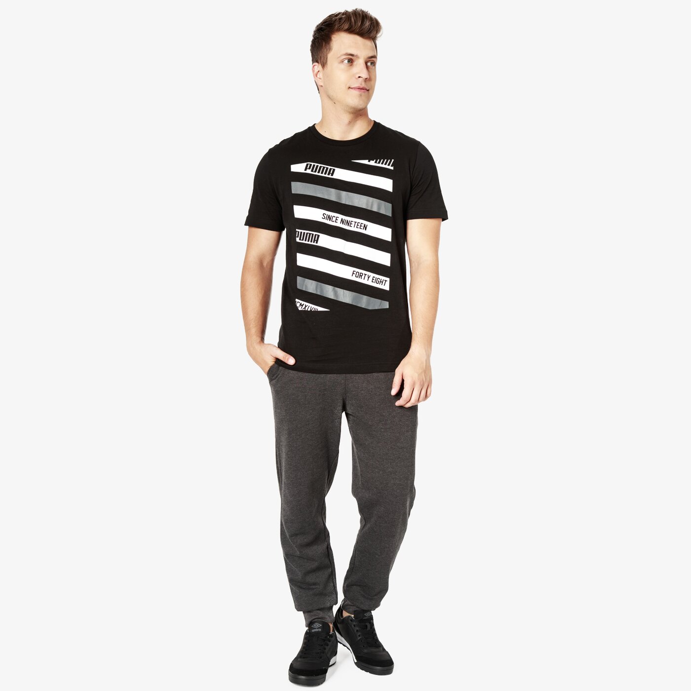 Spodnie dresowe męskie FEEWEAR SPODNIE HUDSON fw38spm17001 kolor szary