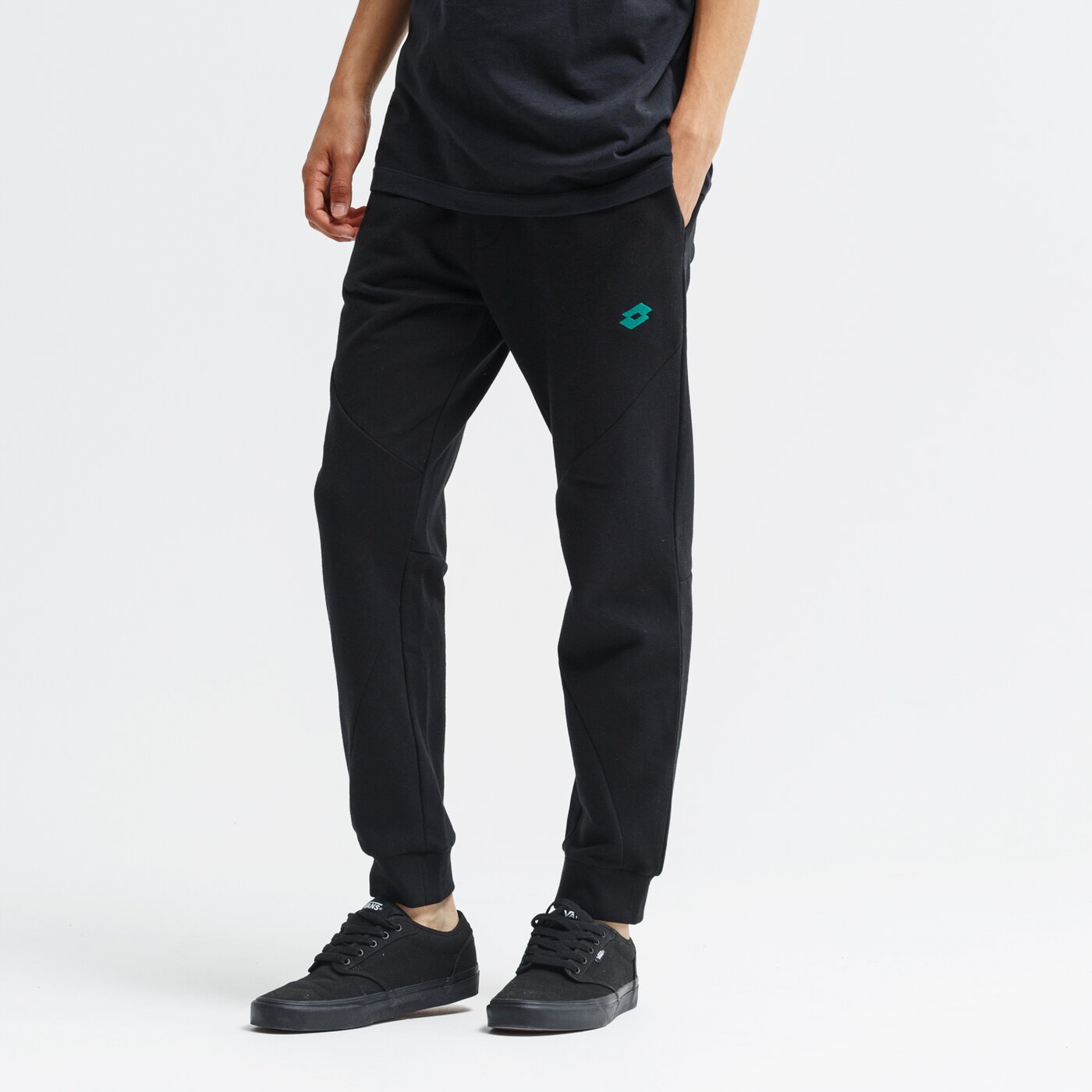 Spodnie dresowe męskie LOTTO SPODNIE GIAGUARO lo39spm04001 kolor czarny