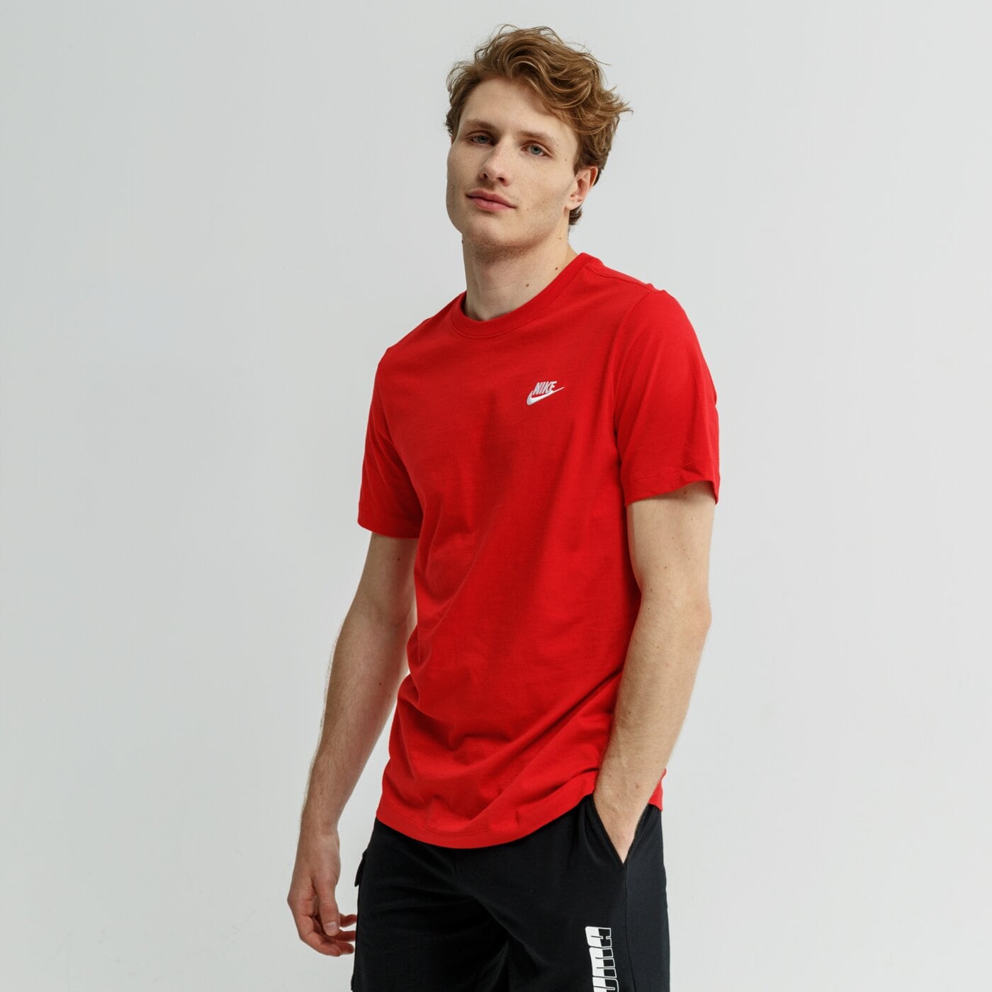 Koszulka męska NIKE T-SHIRT SPORTSWEAR CLUB ar4997-657 kolor czerwony