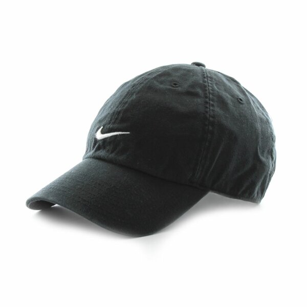 Czapka z daszkiem damska NIKE CZAPKA HERITAGE SWOOSH CAP 371218010 kolor czarny