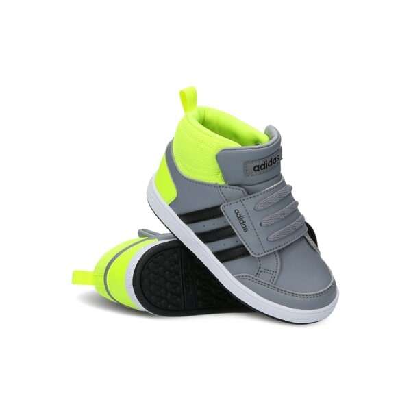 Buty dziecięce ADIDAS HOOPS CMF MID INF aw5127 kolor szary