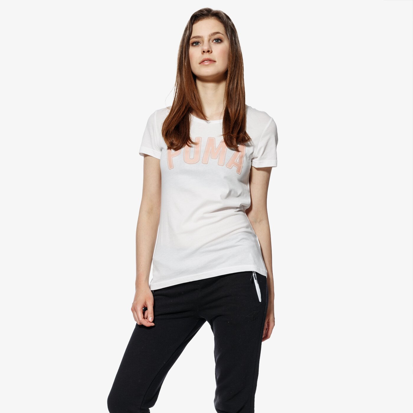 Koszulka damska PUMA T-SHIRT SS ATHLETIC 85014703 kolor biały