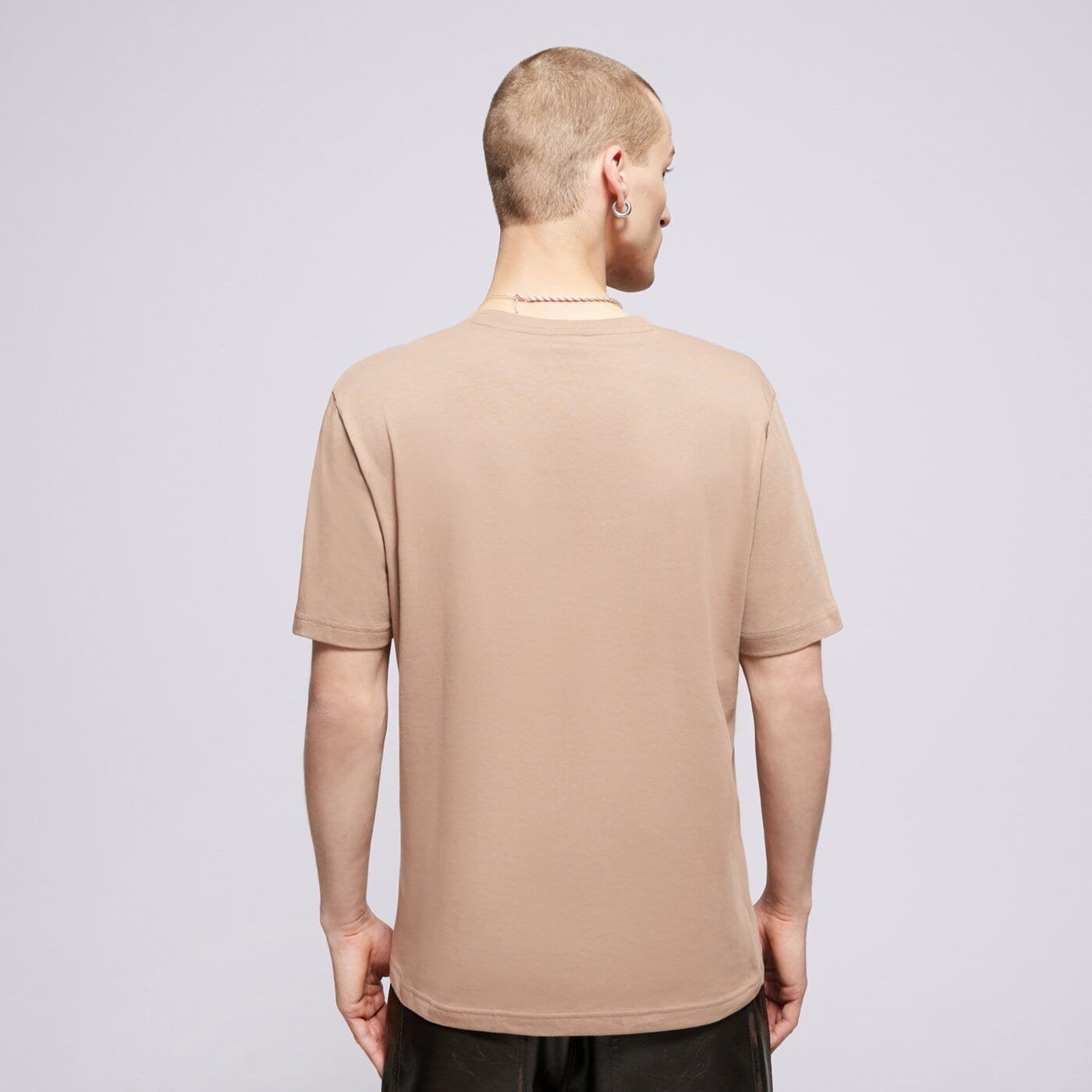 Koszulka męska CHAMPION T-SHIRT CREWNECK TEE 220453ms112 kolor beżowy