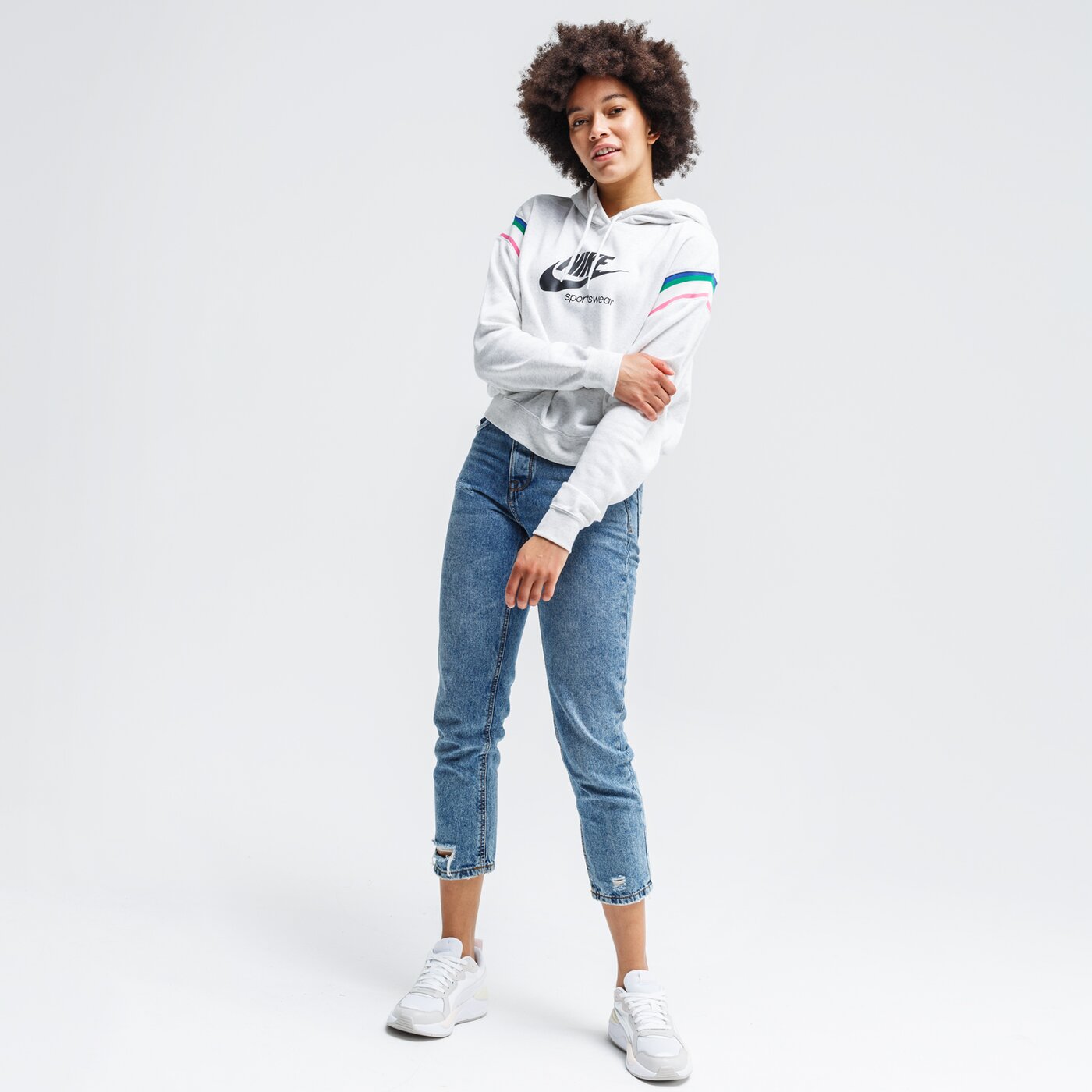 Bluza damska NIKE BLUZA Z KAPTUREM NSHRTG PO cu5923-051 kolor szary