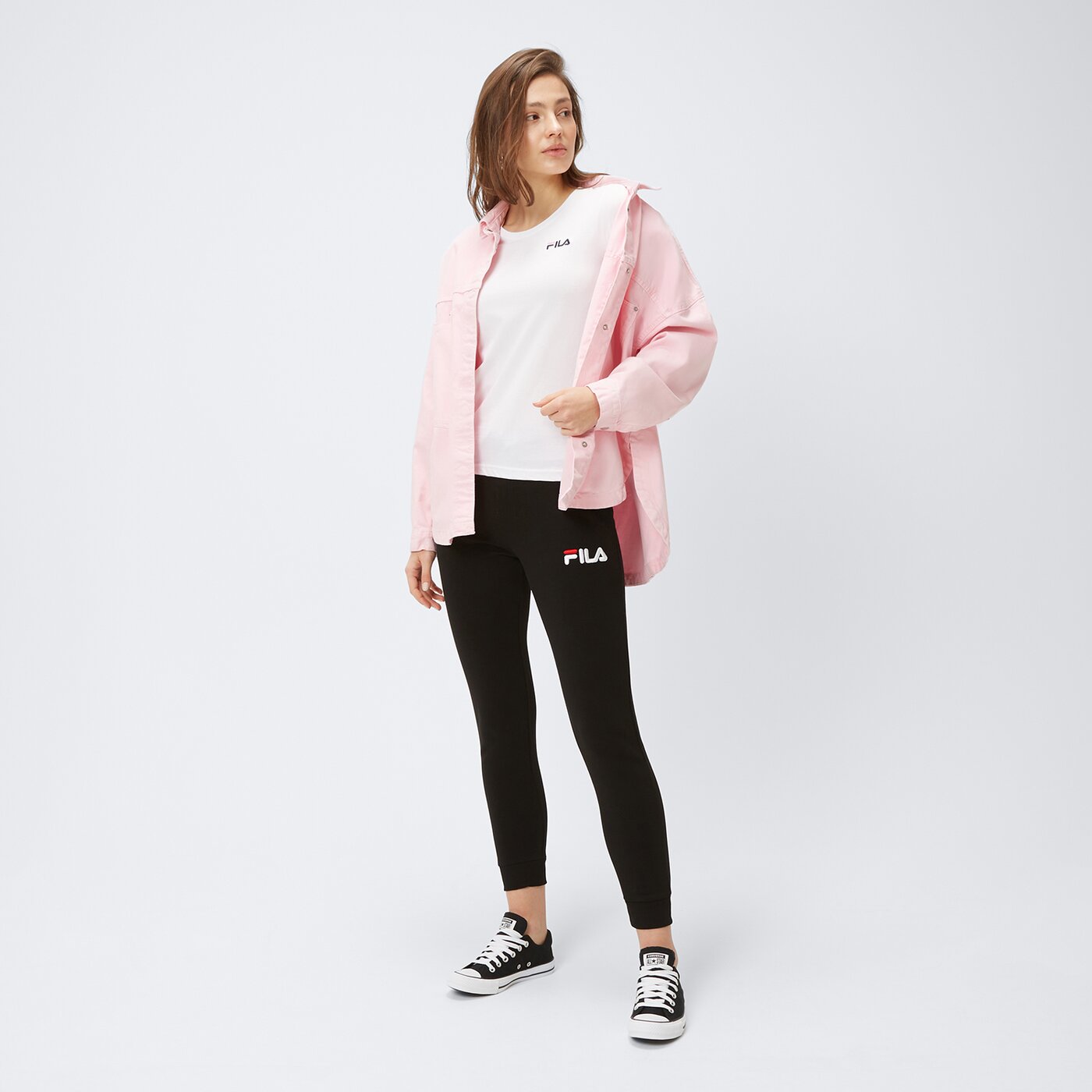 Spodnie dziecięce FILA SPODNIE WASSIM fw22srk004000 kolor czarny